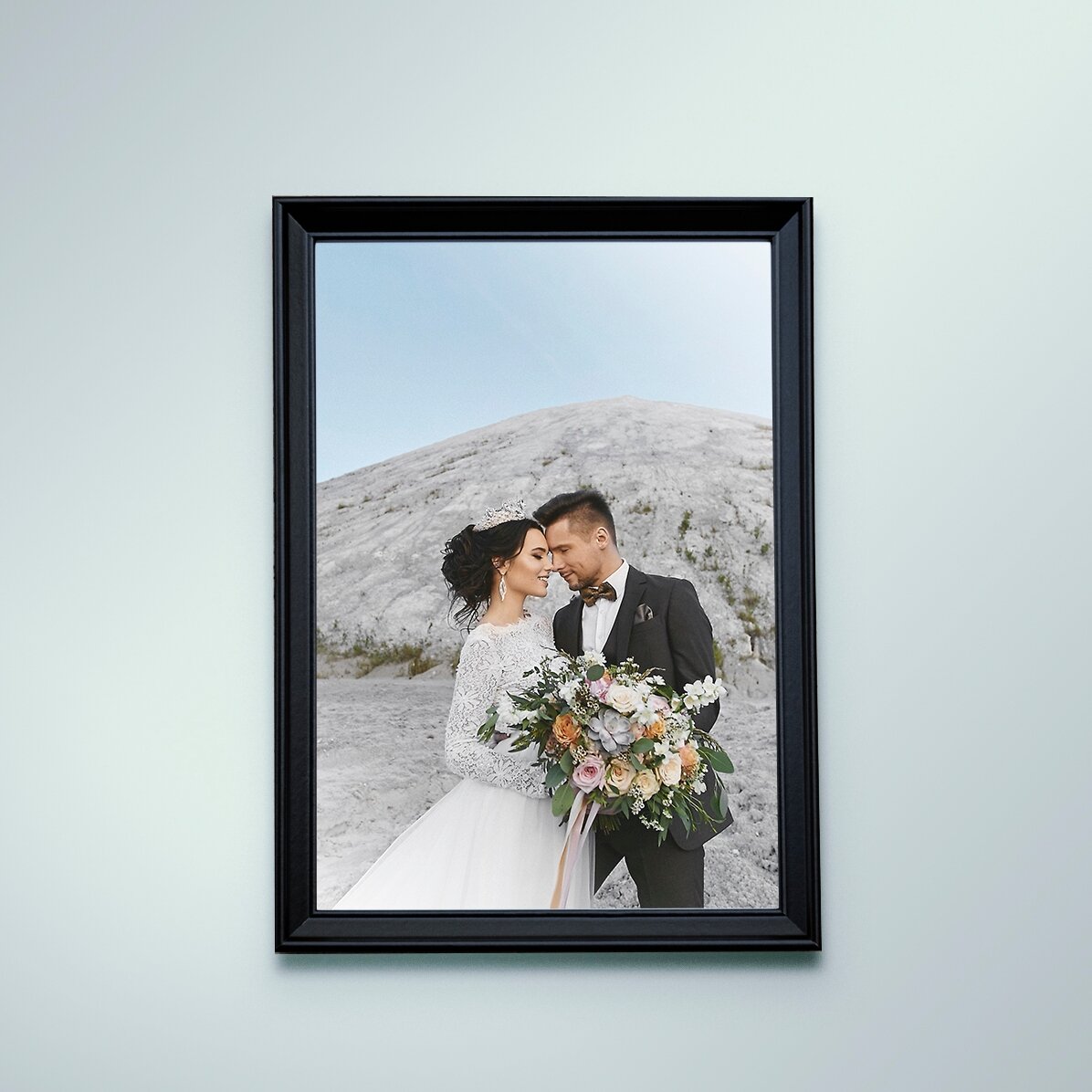 Individuell gestalteter Fotorahmen mit einem Foto – A4, Hochformat