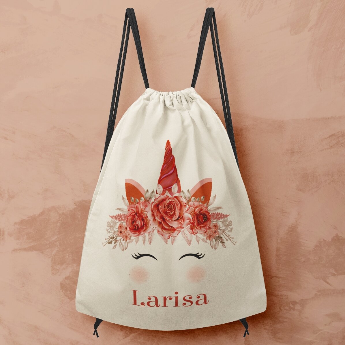 Personalisierter Rucksack mit Aufdruck – Einhorn