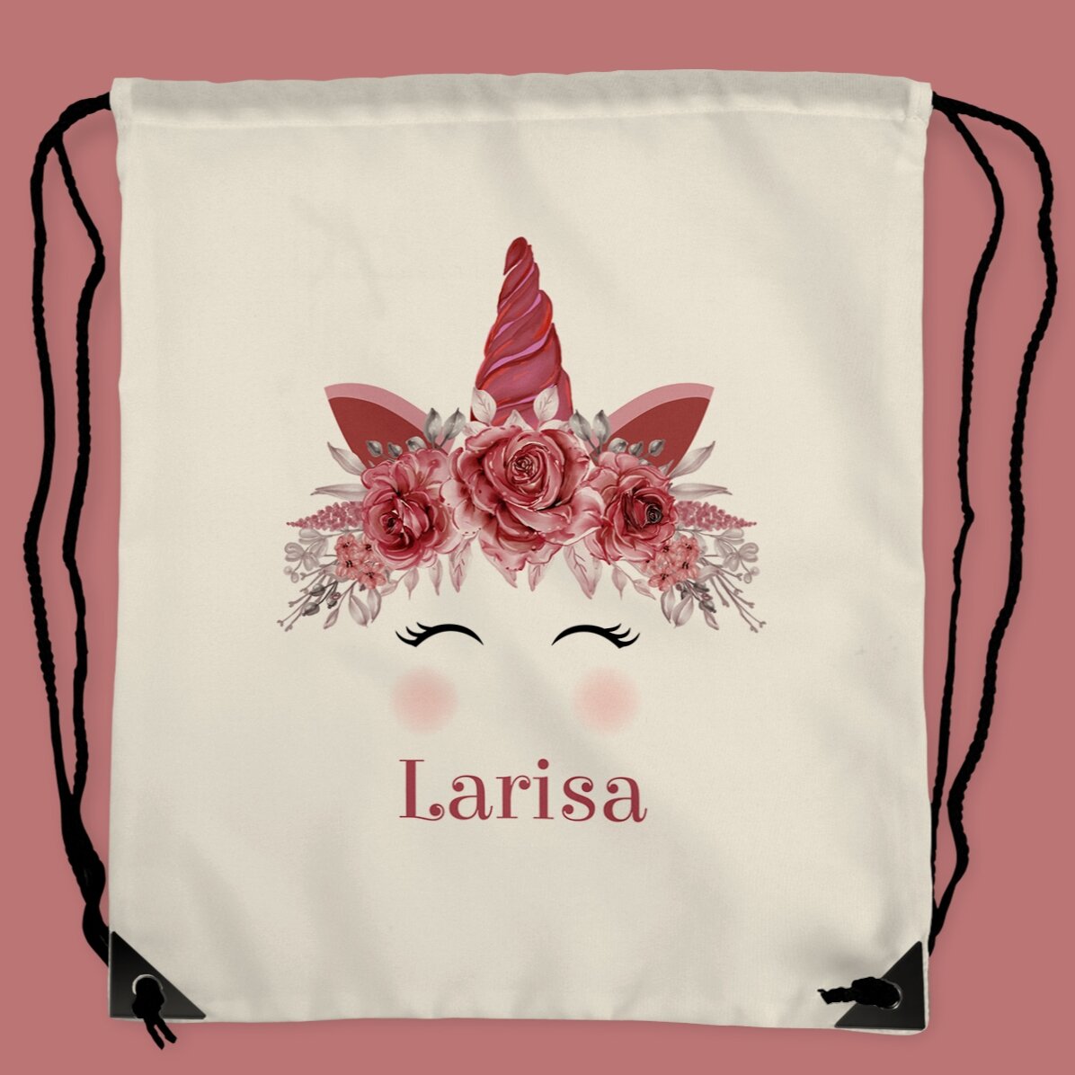 Personalisierter Rucksack mit Aufdruck – Einhorn