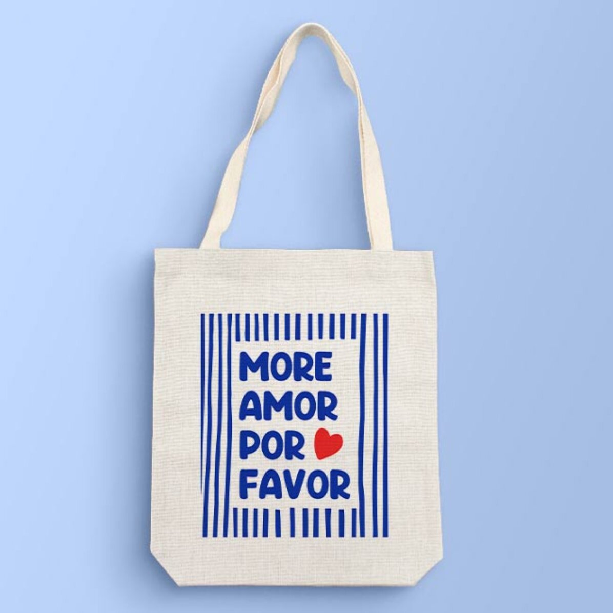 Personalisierte Tragetasche mit Aufdruck – More amor