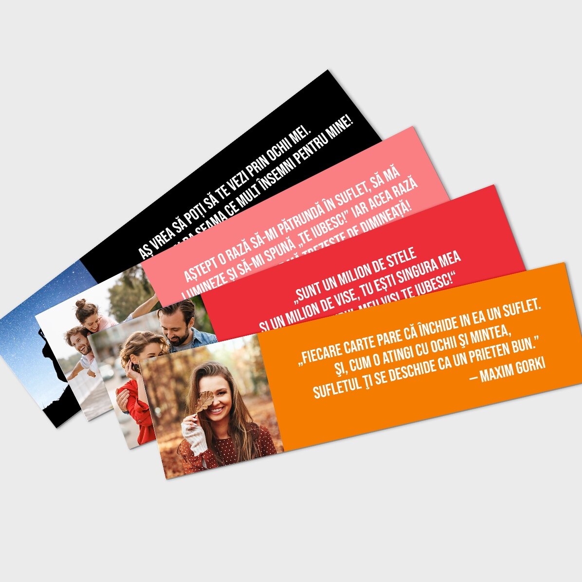 Personalisiertes Lesezeichen mit Foto und Widmung