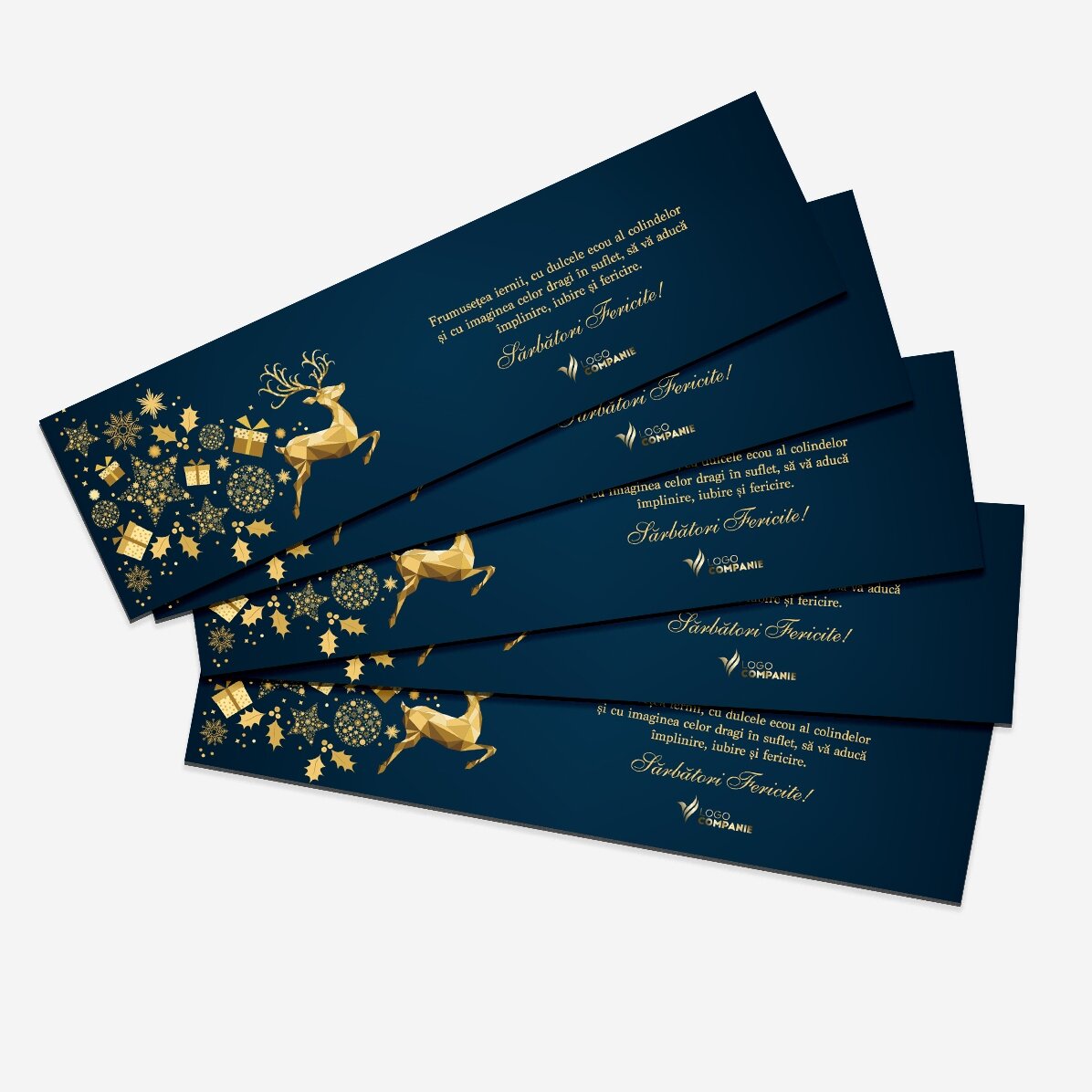 Personalisiertes Lesezeichen mit Text und Logo – Weihnachtsgeschichte