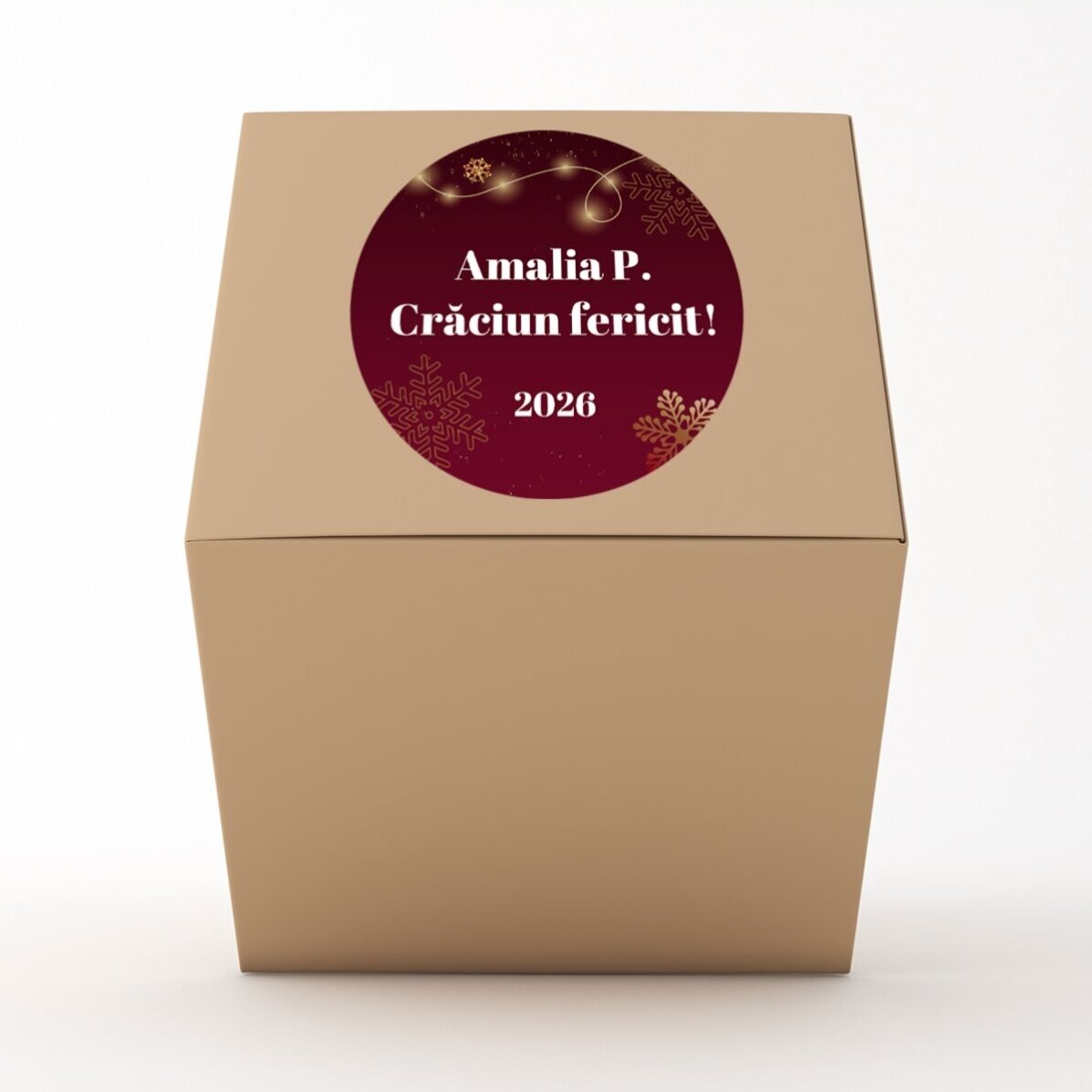 Personalisiertes Weihnachtsgeschenkset mit Logo und Botschaft – Red Christmas