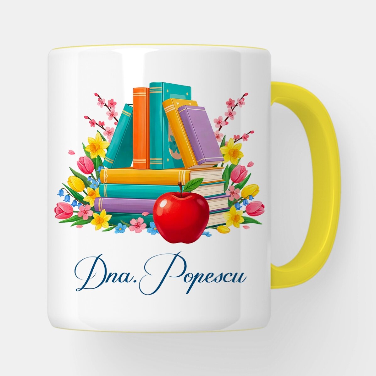 Geschenkset für Lehrerinnen – Bücher und Blumen