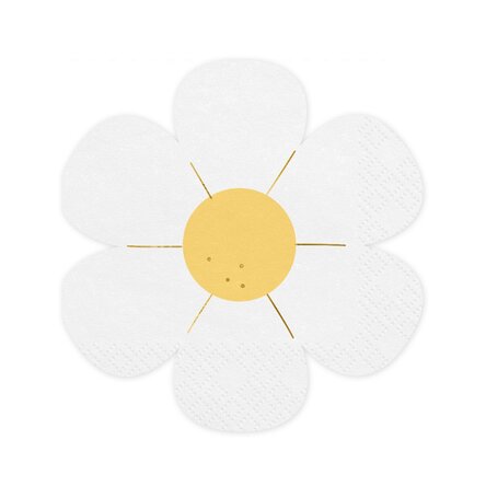 12er-Set dekorative Servietten – Gänseblümchen