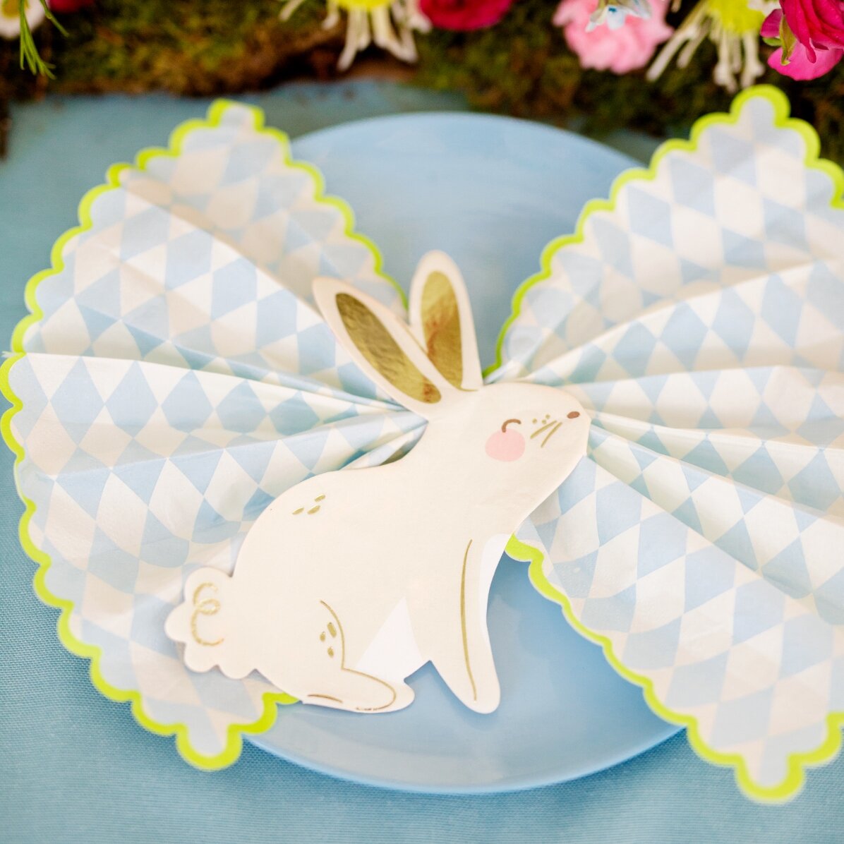 Set mit 20 dekorativen Servietten – Hase