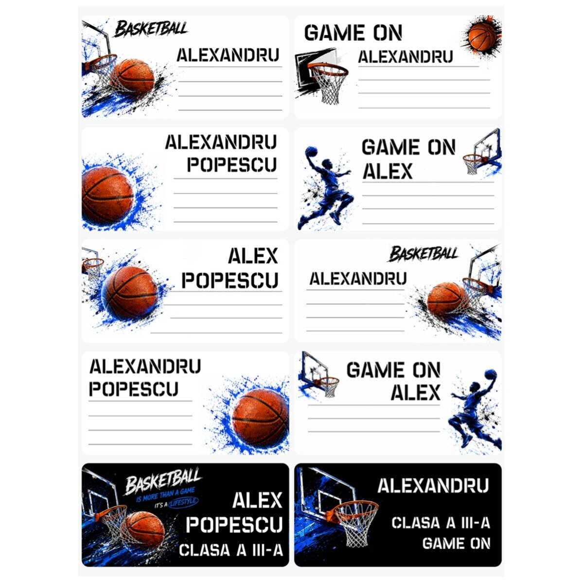 Individuelles Schul-Set – Basketball