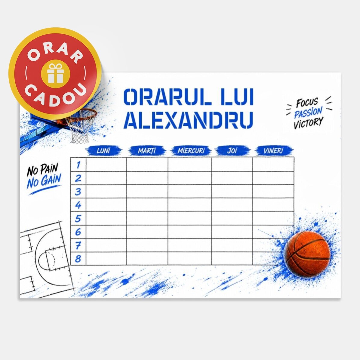 Individuelles Schul-Set – Basketball