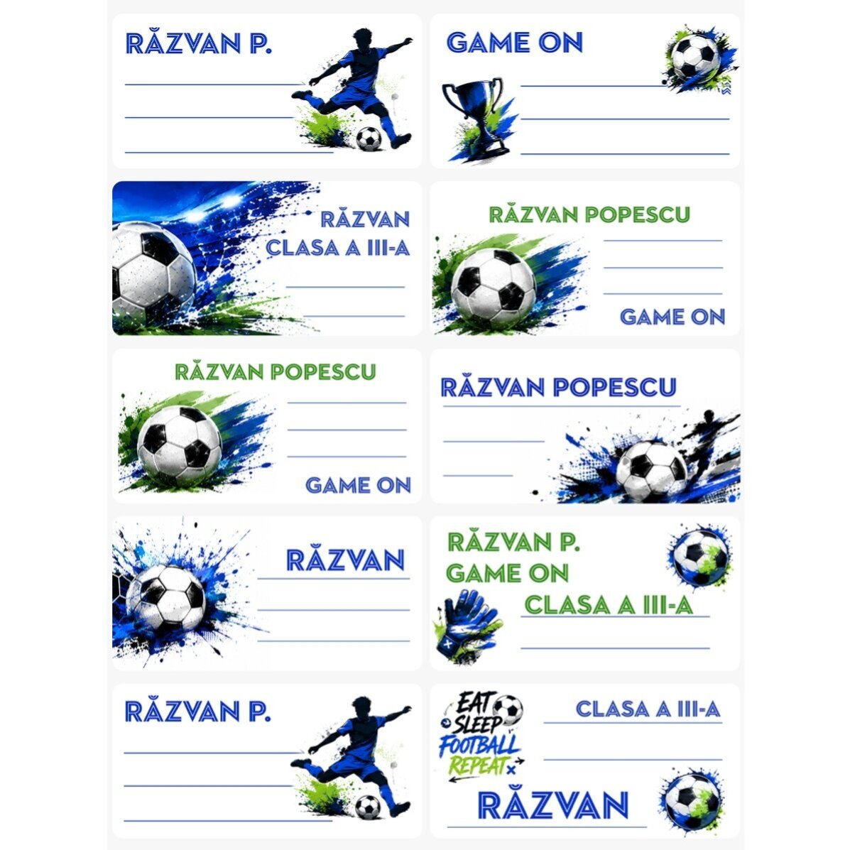 Individuelles Schul-Set – Fußball