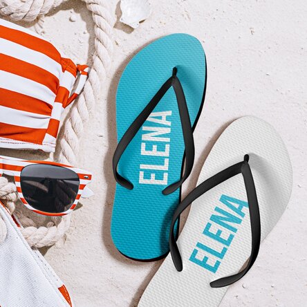 Personalisierte Flip-Flops mit Namen