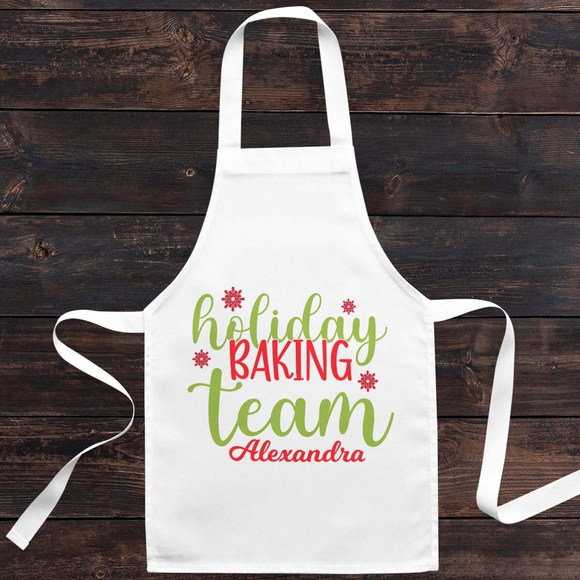Personalisierte Kindersortierbox mit Text – Holiday Baking Team