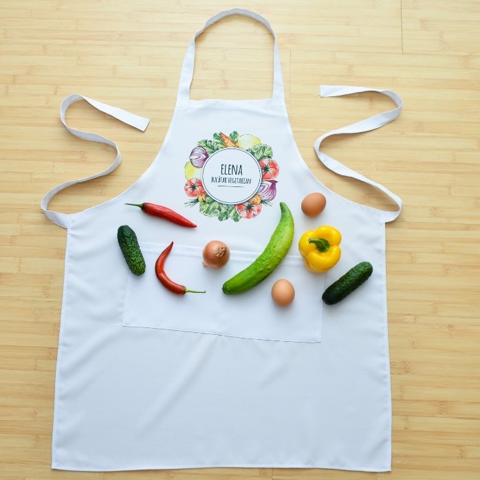 Individuelle Schürze – Vegetarischer Koch