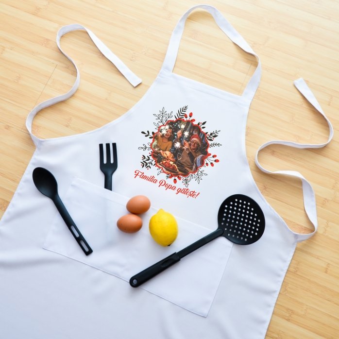 Individuell gestaltete Weihnachtskarte mit Foto und Text