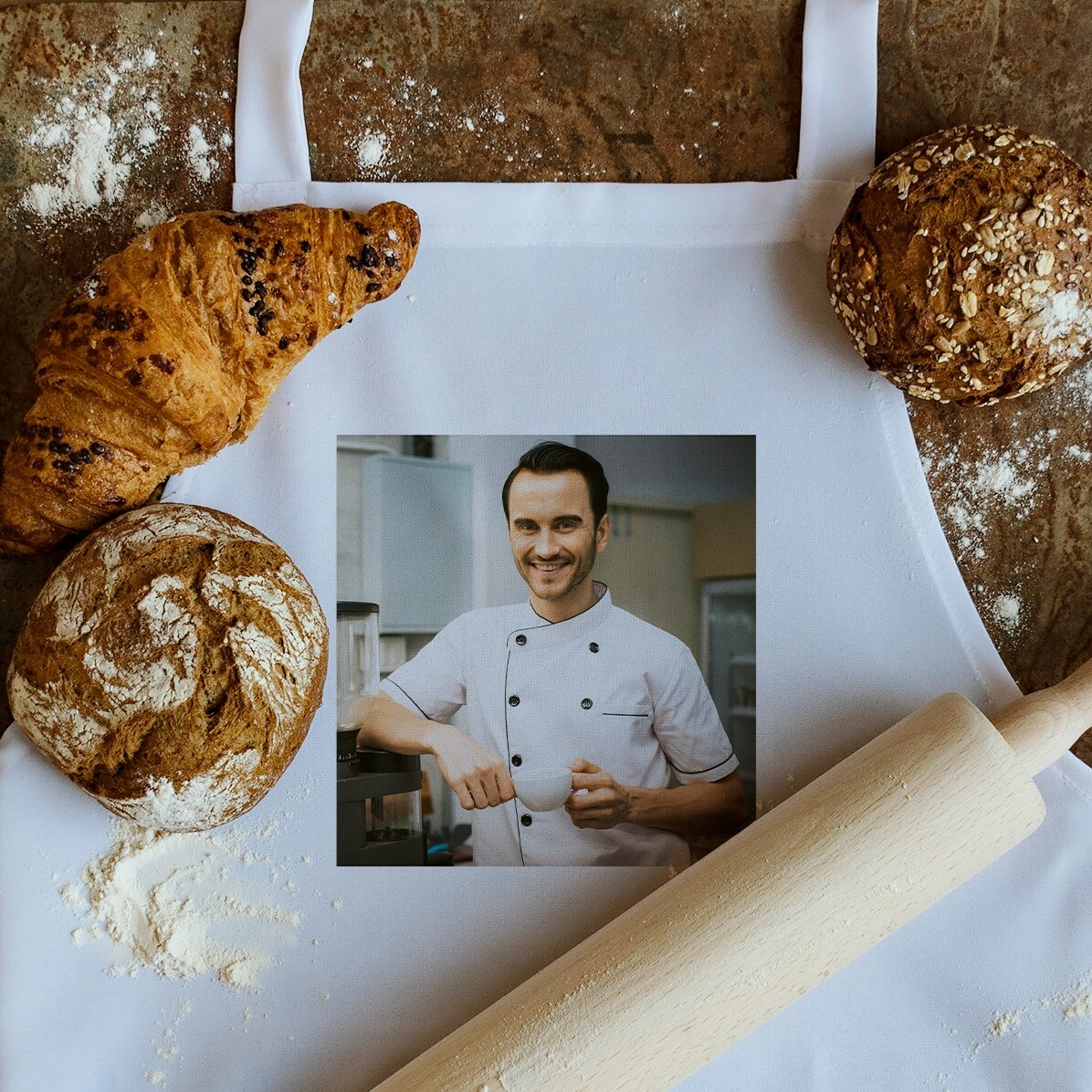Individuell gestaltete Karte mit einem Foto