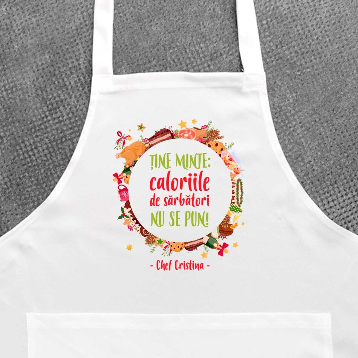 Individuell gestaltete Tasse mit Text – Weihnachtskalorien