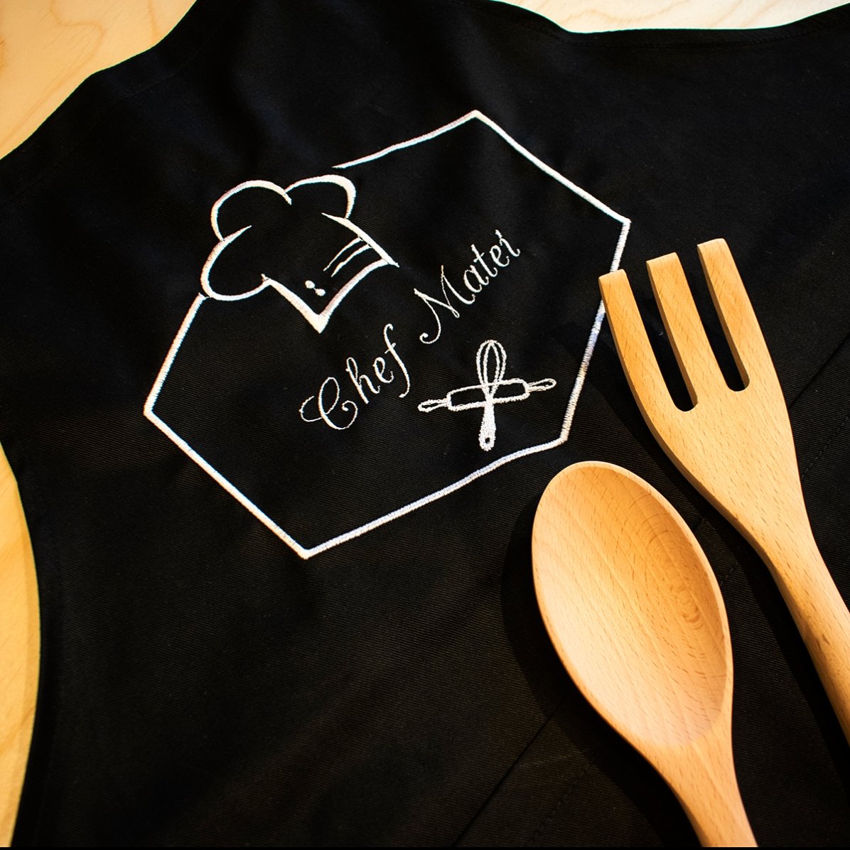 Individuell gestaltete Anzug mit Text – Chef