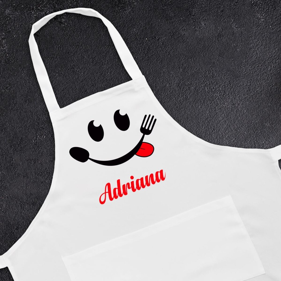 Individuell gestaltete Tasse mit Text – Smiley-Koch