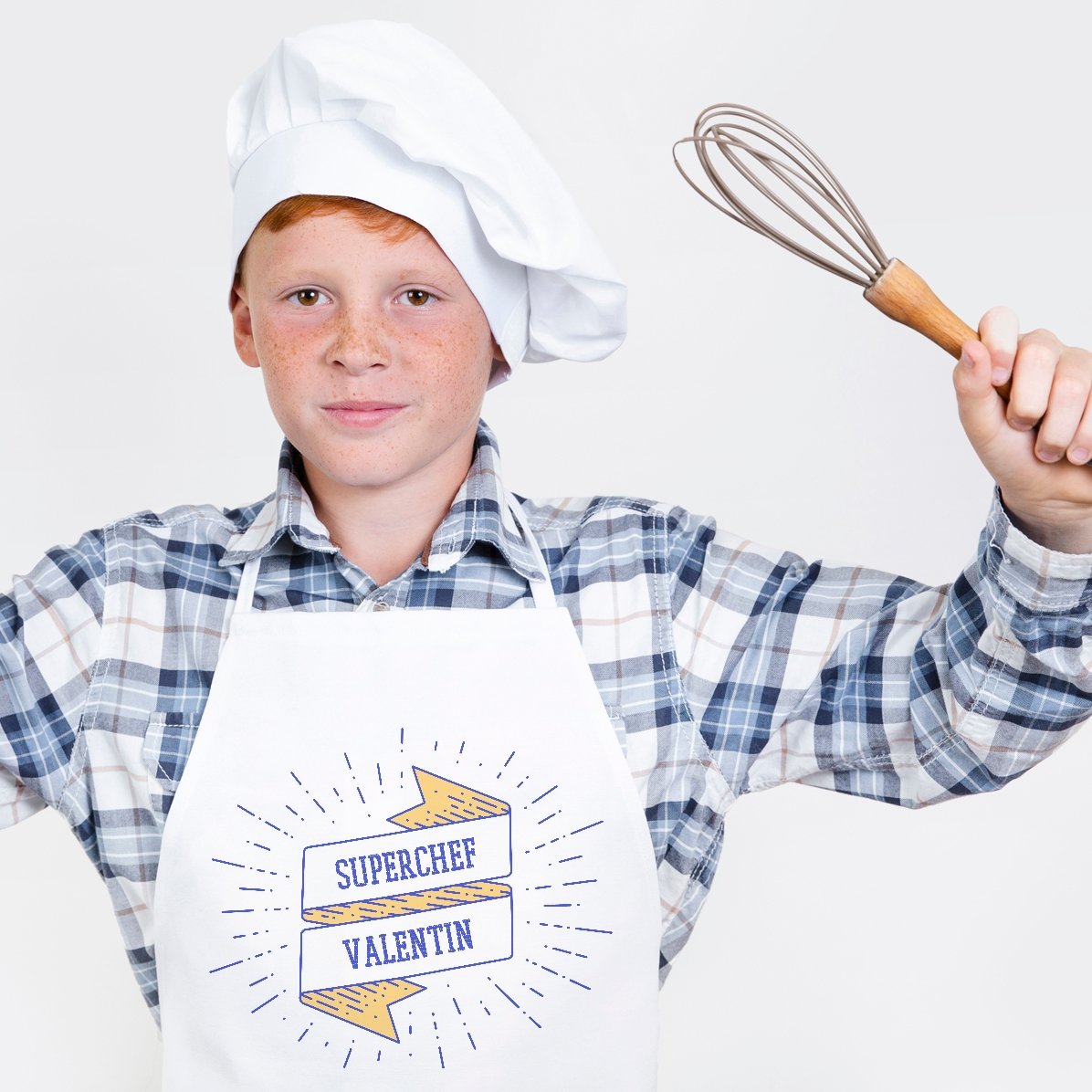 Individuell gestaltete Kinder-Tasse mit Text – Superchef