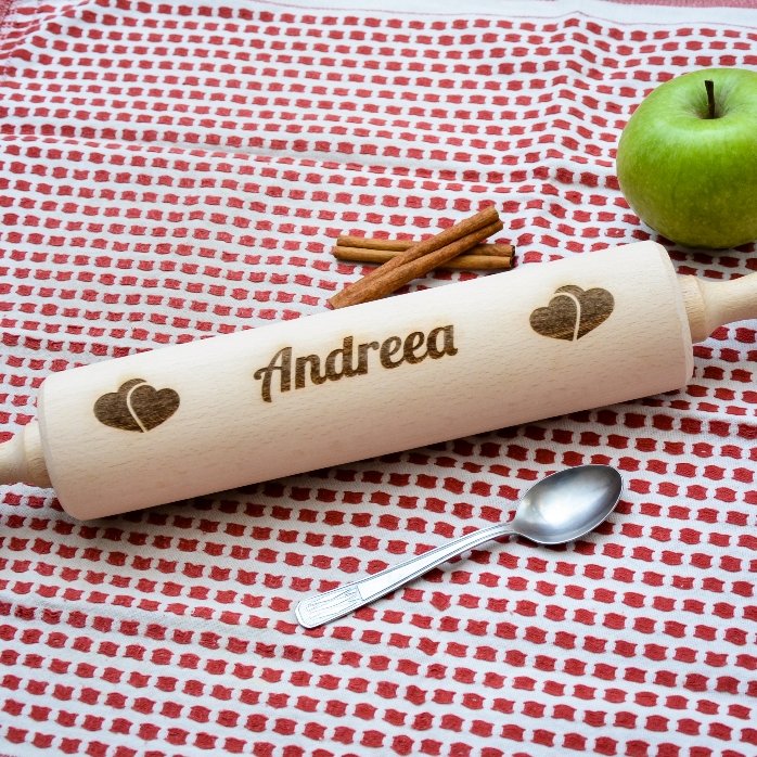 Individuell gestalteter Holzlöffel mit dem Kosenamen
