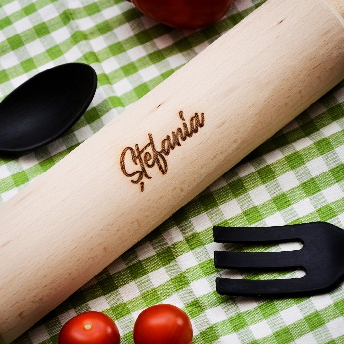 Individuell mit deinem Namen gestalteter Holz-Drehstift