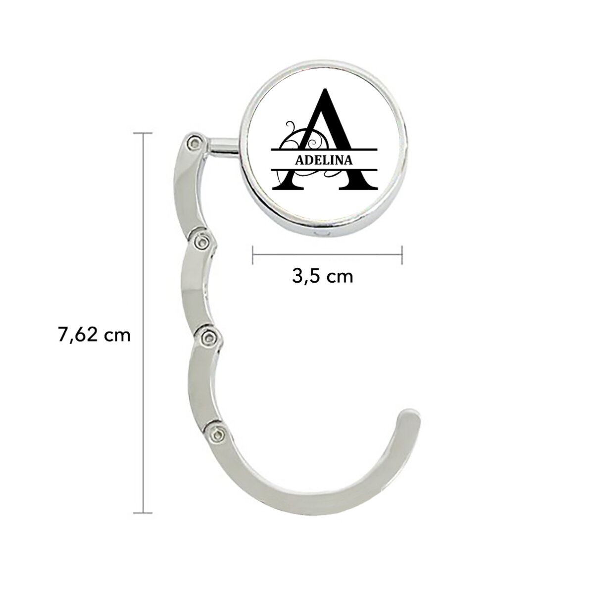 Tischtaschenhalter, individuell gestaltet mit Monogramm und Namen