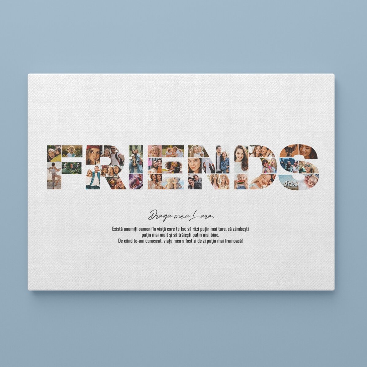 Individuell gestaltetes Landschaftsbild mit 34 Fotos und Text – FRIENDS