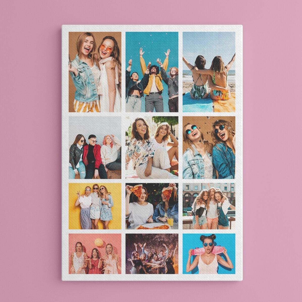 Individuell gestaltetes Bild mit 12 stilvollen Fotos