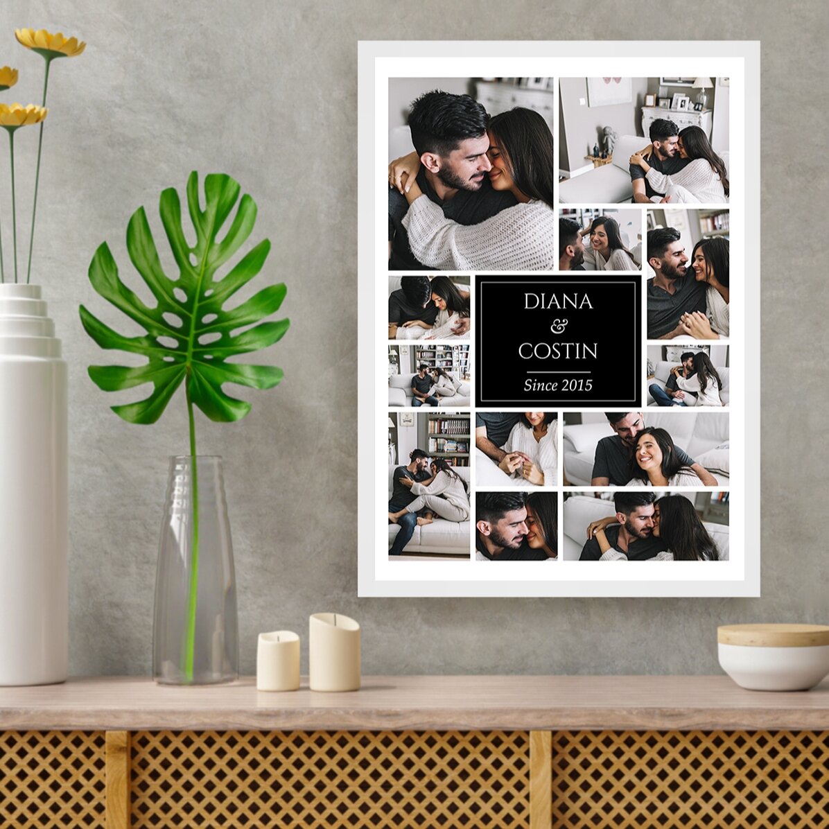 Individuell gestaltetes Bild mit 12 Fotos