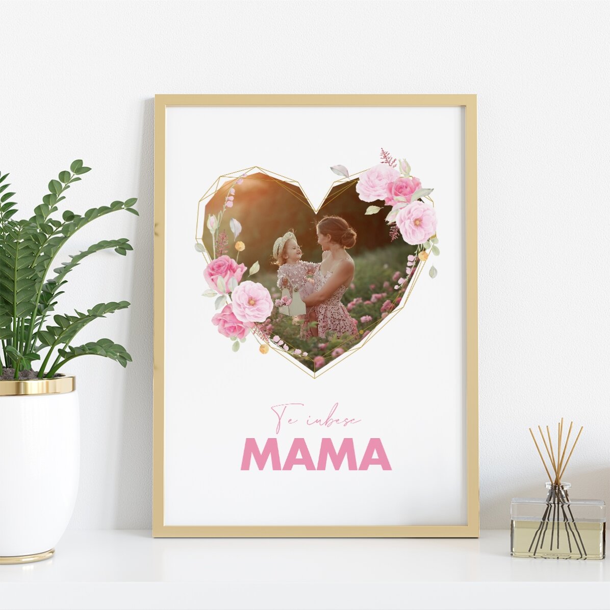 Individuell gestaltetes Bild mit Foto und Text – From my heart