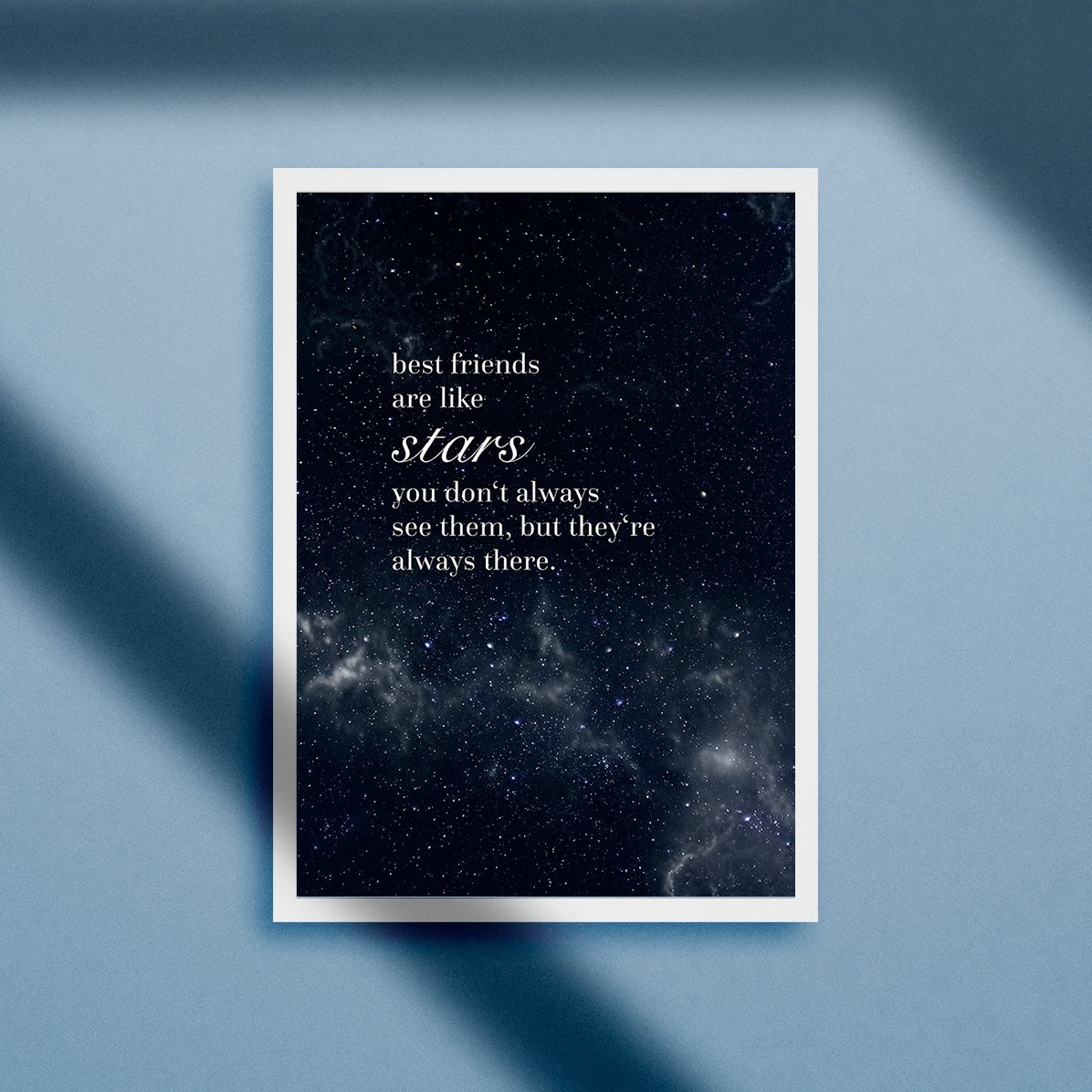 Individuell gestaltetes Bild mit Text – Best Friends
