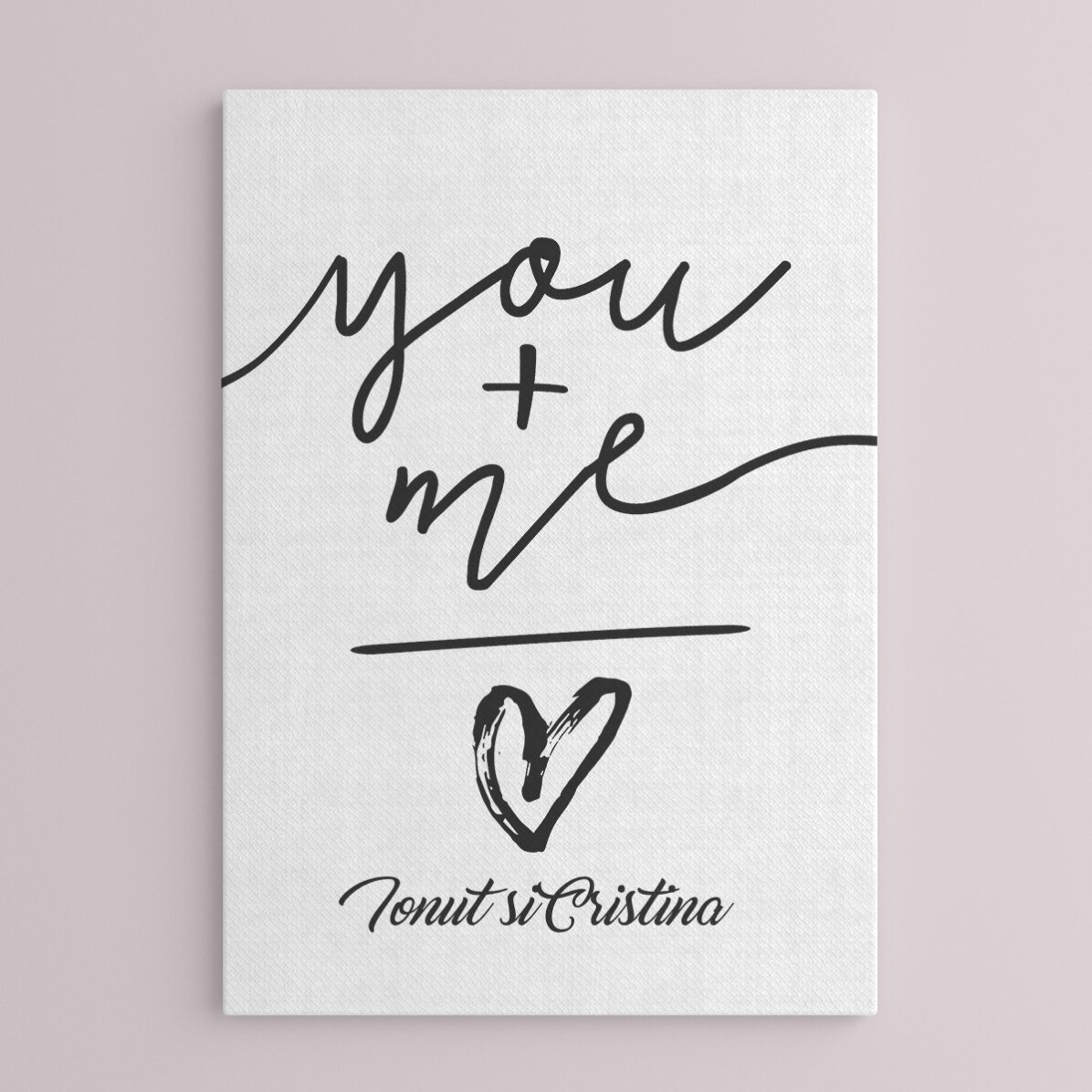 Individuell gestaltetes Bild – du + ich