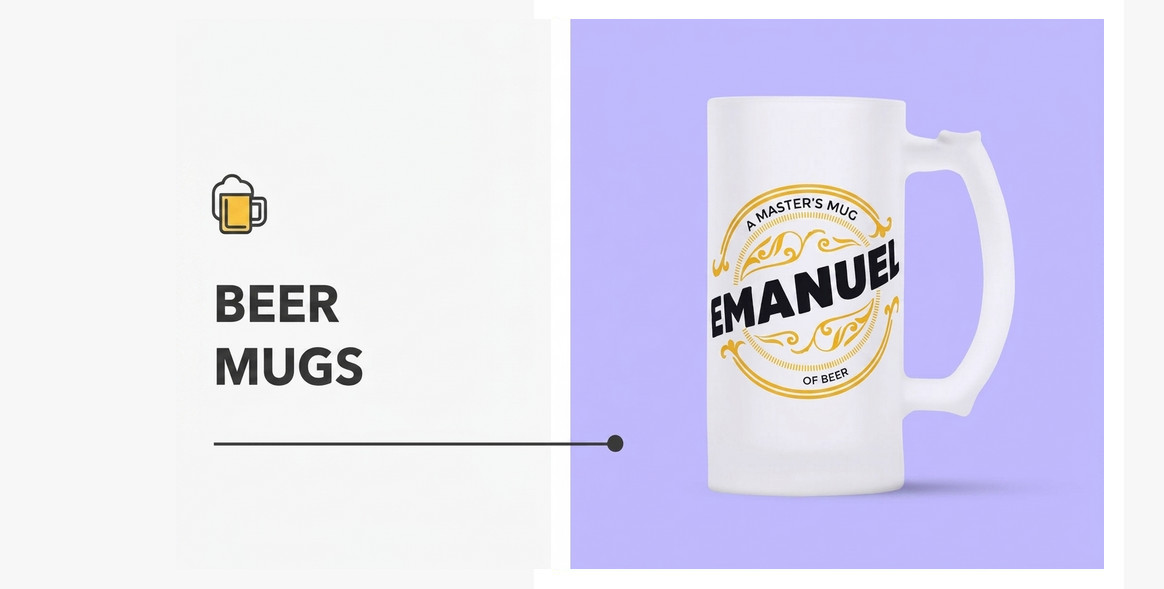 Personalisierte Bierkrüge