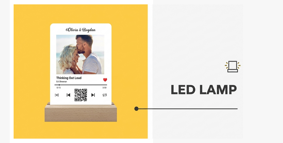 Personalisierte LED-Nachtlampe
