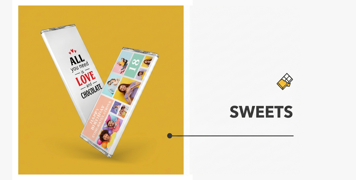 Alle personalisierten Süßigkeiten und Bonbons