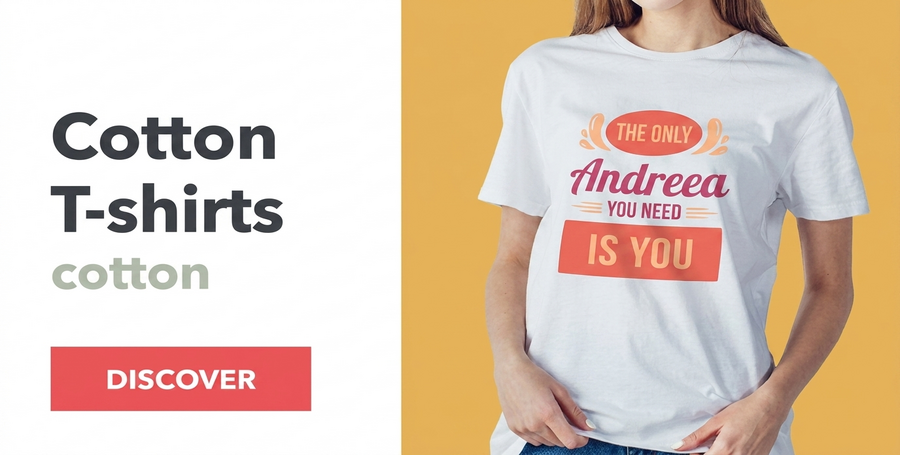 Personalisierte Baumwoll-T-Shirts