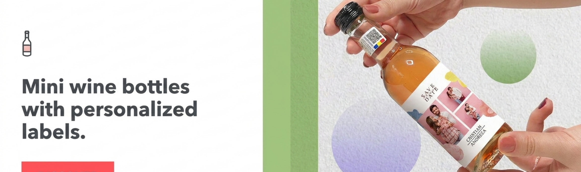 Personalisierte Mini-Weinfläschchen