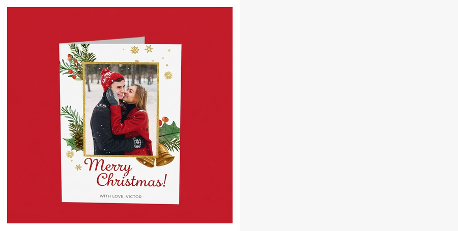 Weihnachts-Grußkarten und -Karten