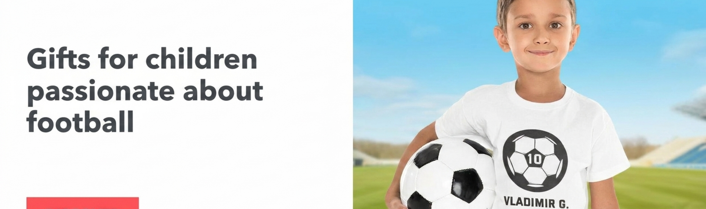 Geschenkkollektion für fußballbegeisterte Kinder