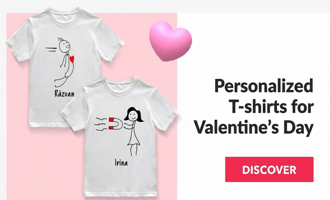 T-Shirts zum Valentinstag