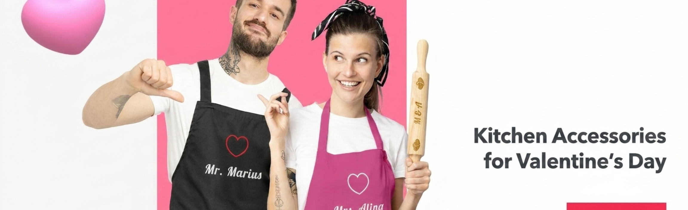 Küchenzubehör zum Valentinstag