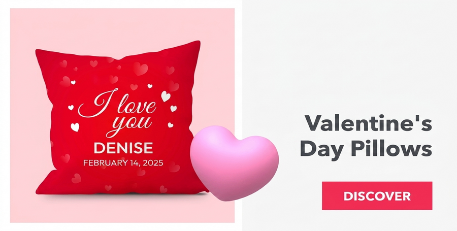 Kissen zum Valentinstag
