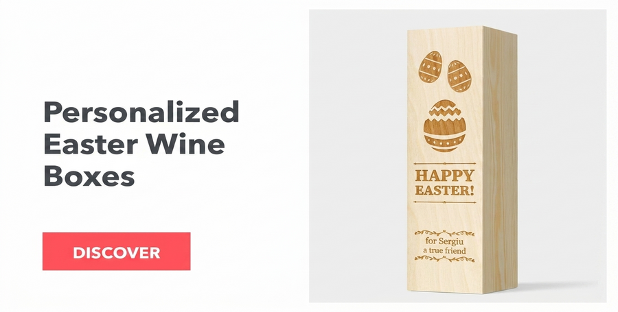 Personalisierte Weinkisten für Ostern