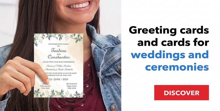 Grußkarten, Karten und Hochzeitseinladungen