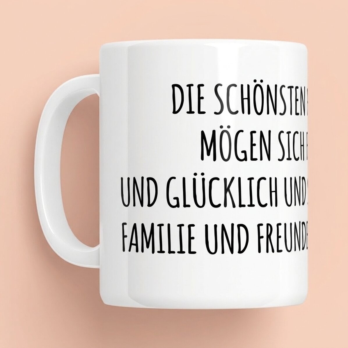 Personalisierte Tasse mit Text – Eine Botschaft für Freunde