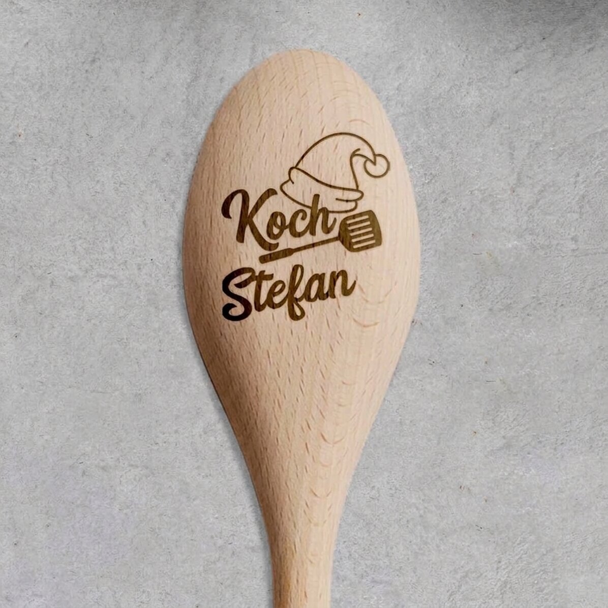 Personalisierter Holzlöffel – Christmas Chef