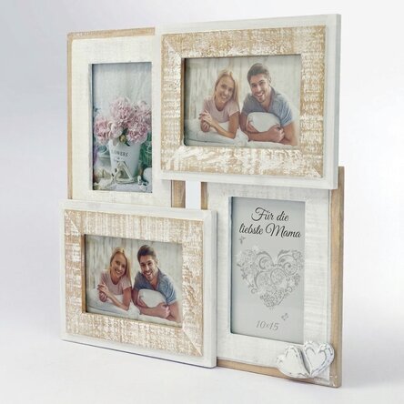Fotorahmen für 4 Fotos, 35 x 35 cm – Vintage-Modell