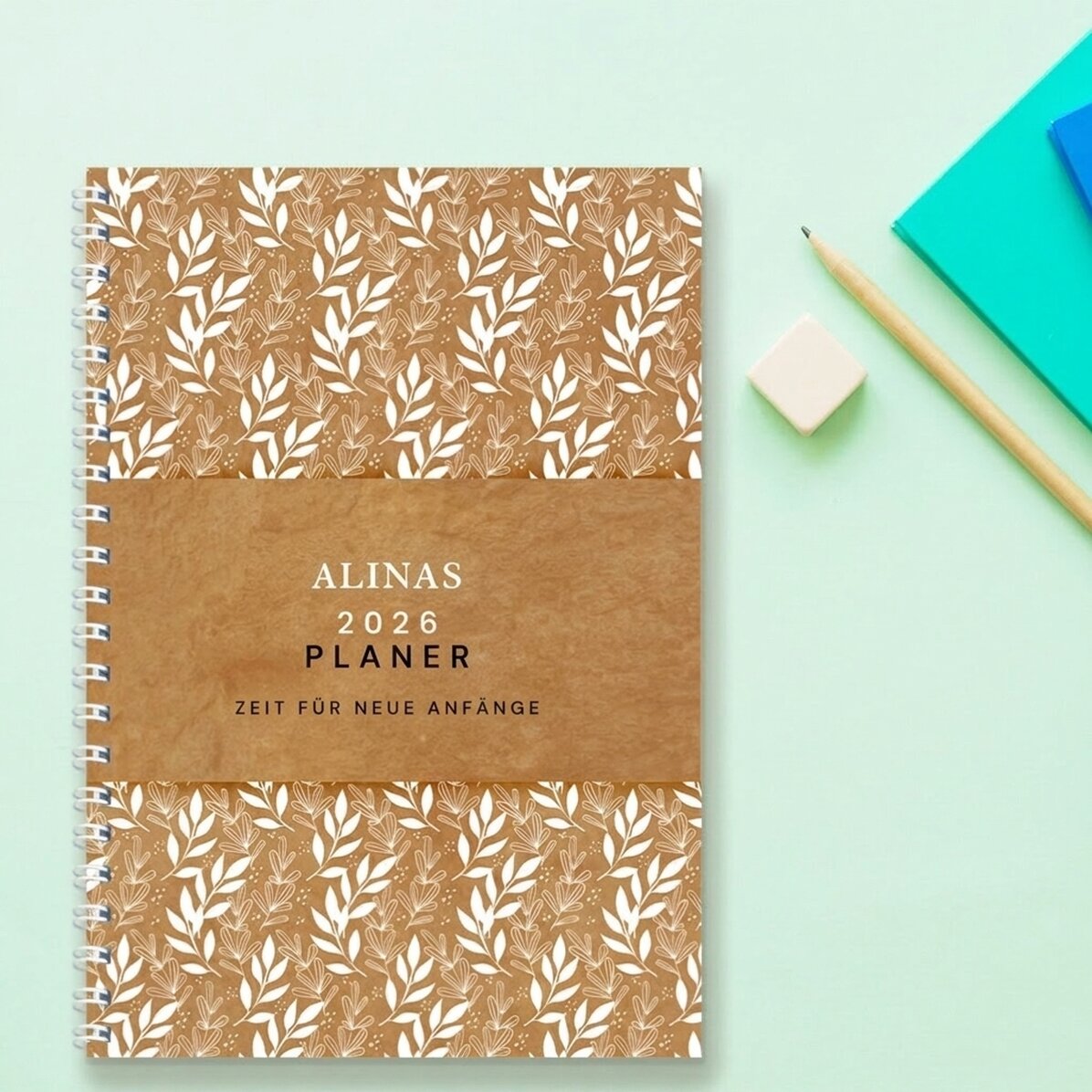 Personalisiertes Notizbuch mit Text – Planer
