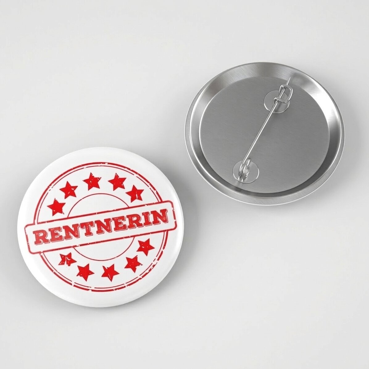 Personalisiertes Button mit Text – Offiziell im Ruhestand