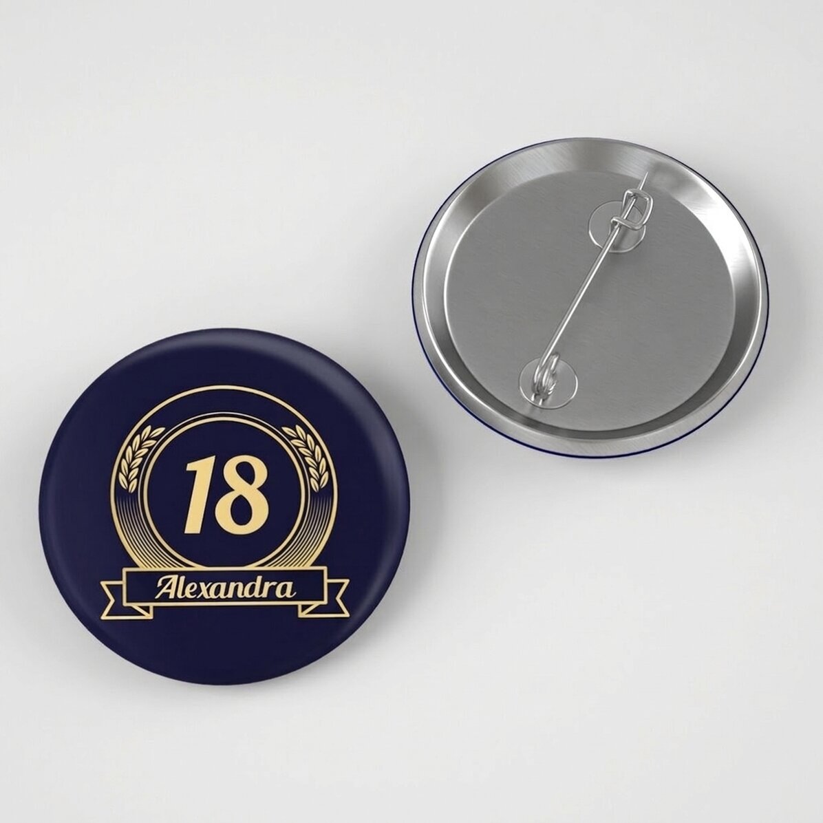 Personalisiertes Button mit Text – Jubiläum