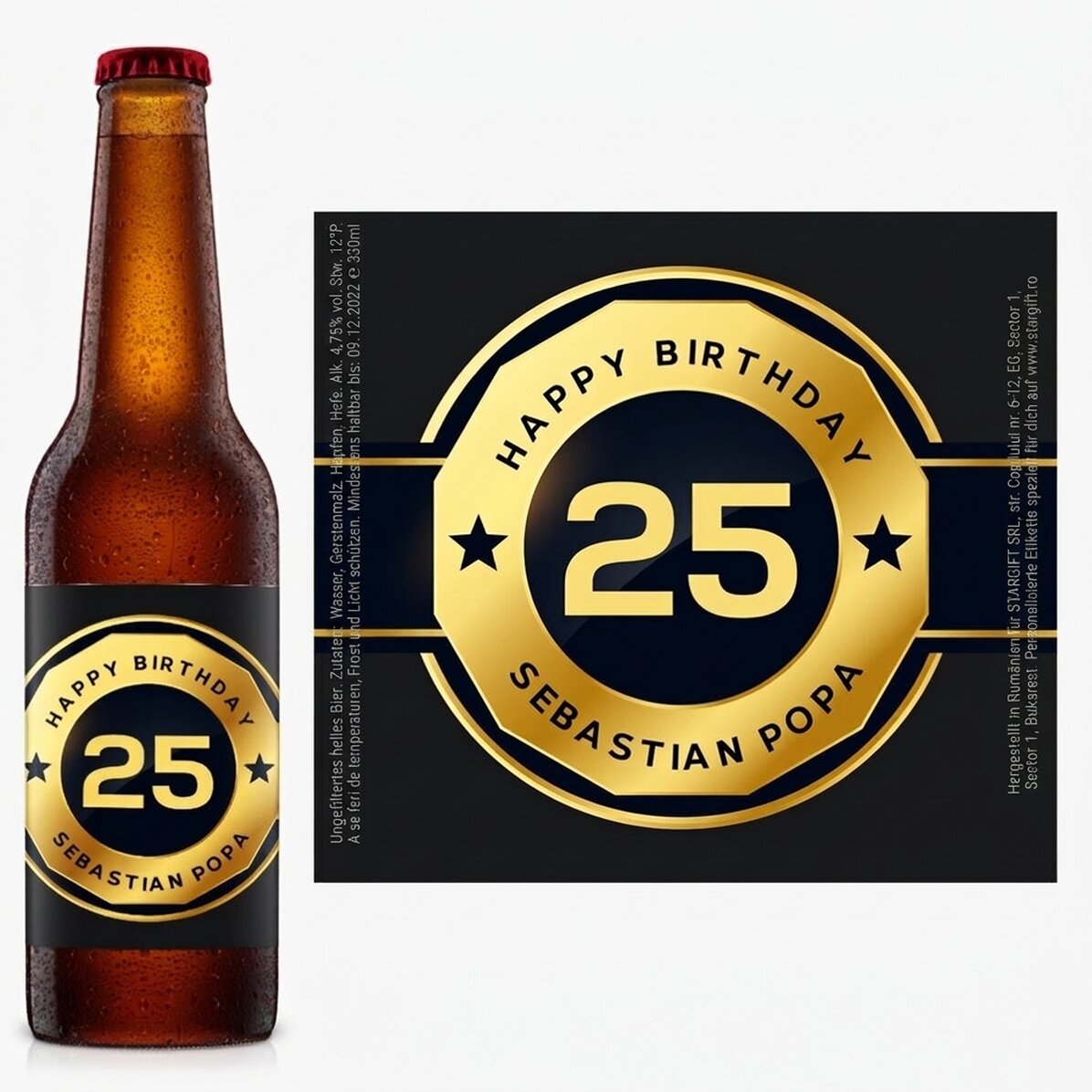 Bier mit individueller Beschriftung – Birthday Beer